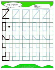 Çizgi Çalışma Sayfaları